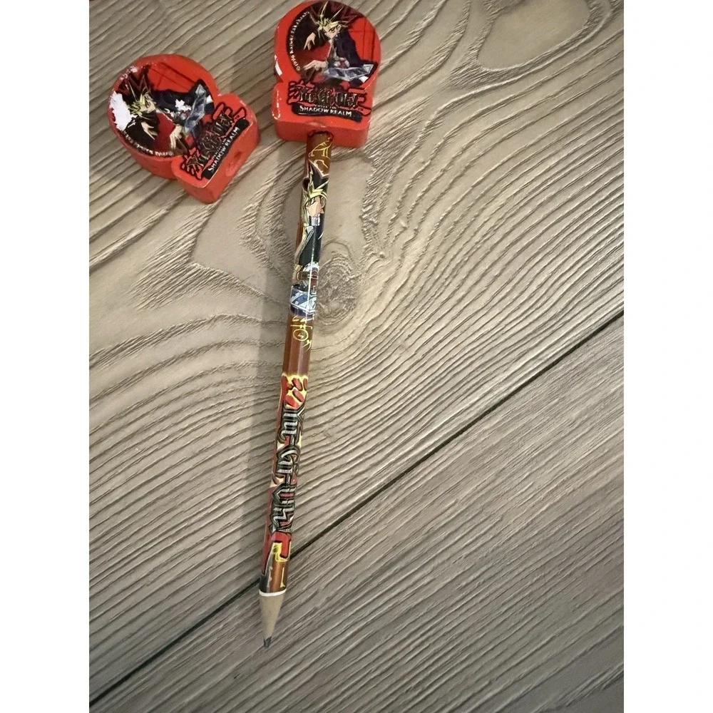 Yu-Gi-Oh Vtg‎ 1996 Ruler Pencil Notebook And  Collectible